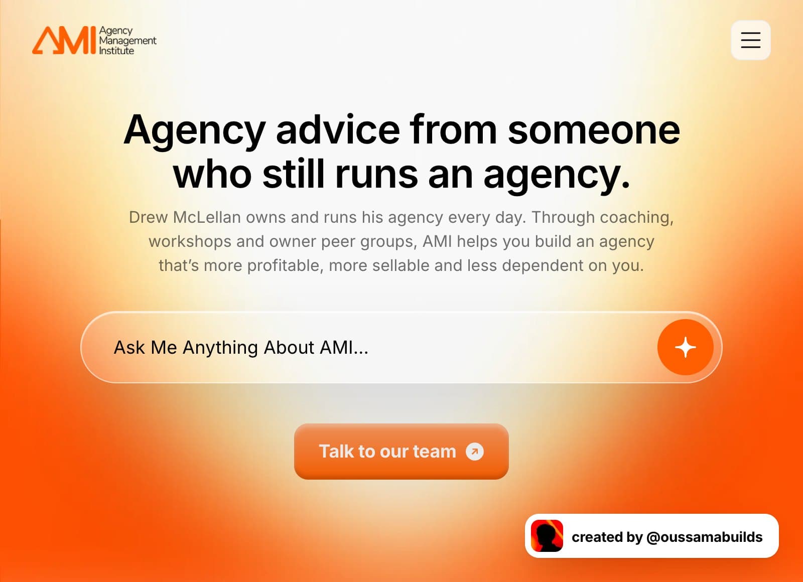 AMI website preview